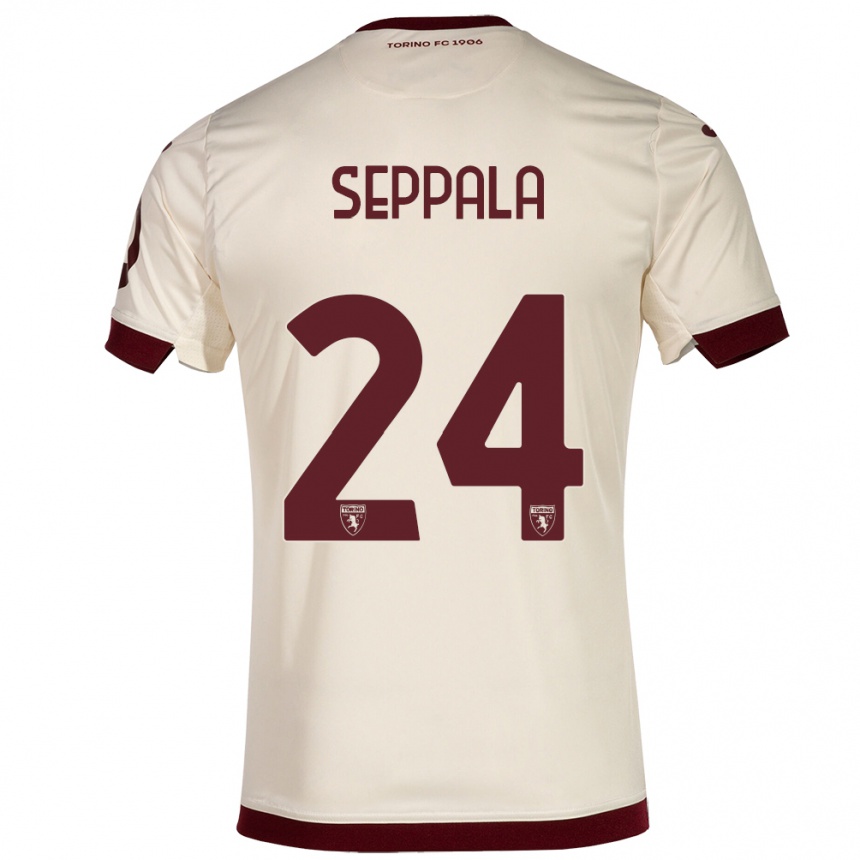 Niño Fútbol Camiseta Rosa Lappi-Seppälä #24 Champán 2ª Equipación 2023/24 México