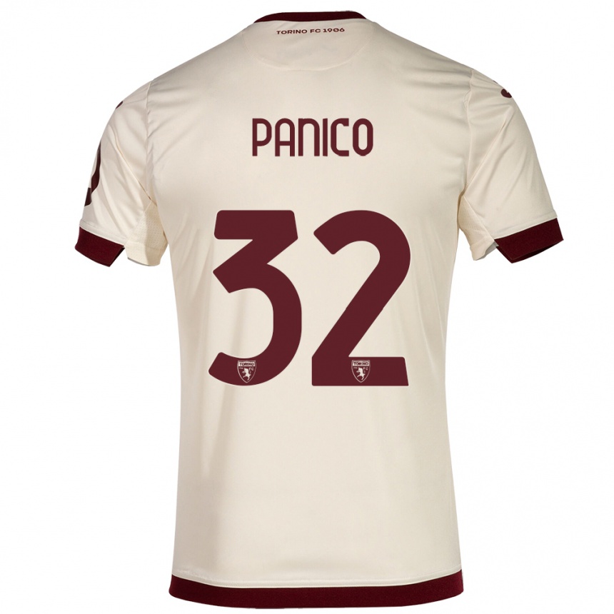 Niño Fútbol Camiseta Patrizia Panico #32 Champán 2ª Equipación 2023/24 México