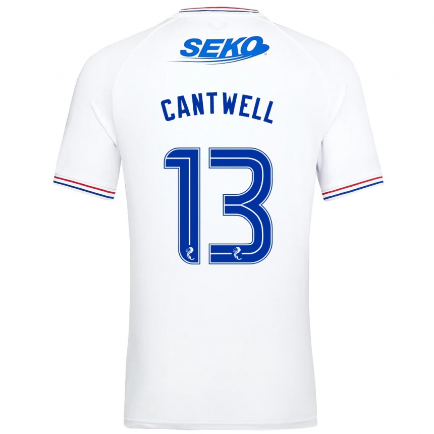 Niño Fútbol Camiseta Todd Cantwell #13 Blanco 2ª Equipación 2023/24 México