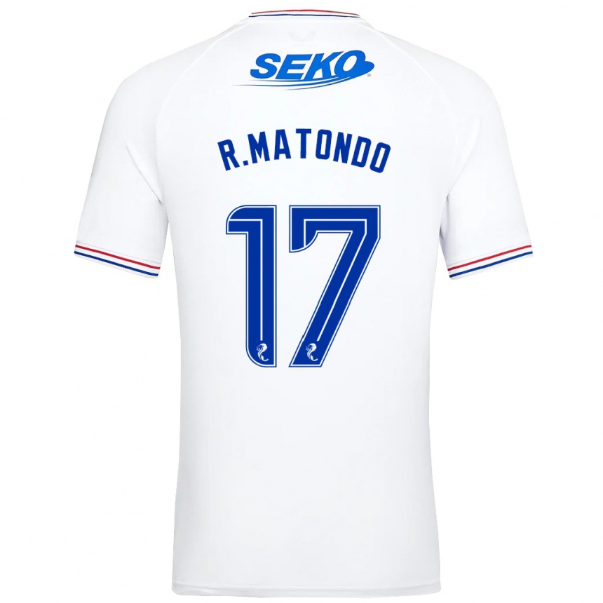 Niño Fútbol Camiseta Rabbi Matondo #17 Blanco 2ª Equipación 2023/24 México