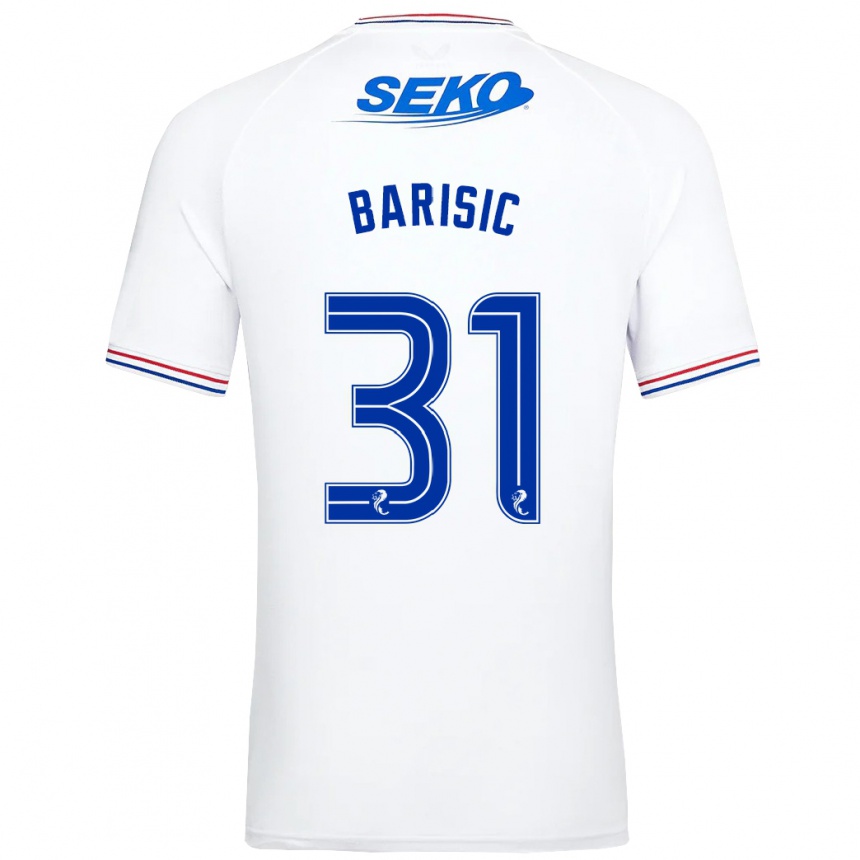 Niño Fútbol Camiseta Borna Barisic #31 Blanco 2ª Equipación 2023/24 México