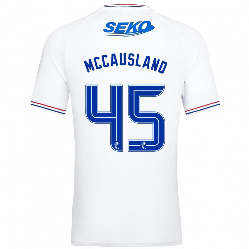 Niño Fútbol Camiseta Ross Mccausland #45 Blanco 2ª Equipación 2023/24 México