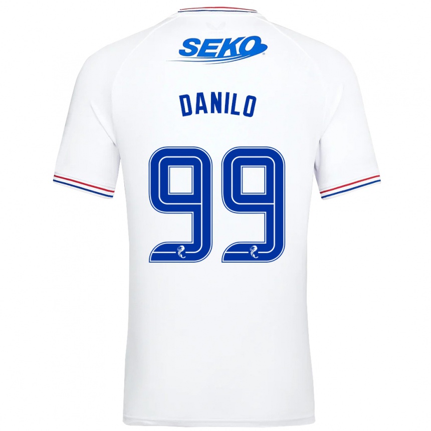 Niño Fútbol Camiseta Danilo #99 Blanco 2ª Equipación 2023/24 México