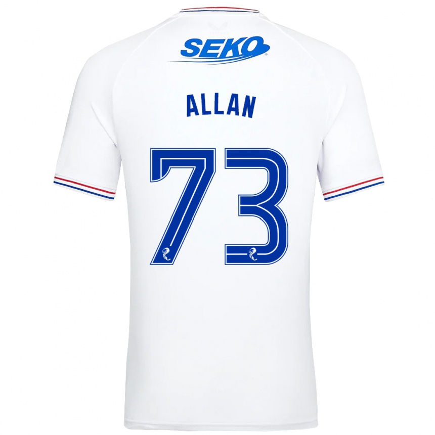 Niño Fútbol Camiseta Connor Allan #73 Blanco 2ª Equipación 2023/24 México