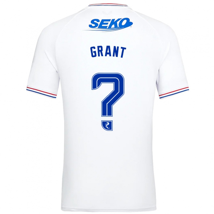 Niño Fútbol Camiseta Leyton Grant #0 Blanco 2ª Equipación 2023/24 México