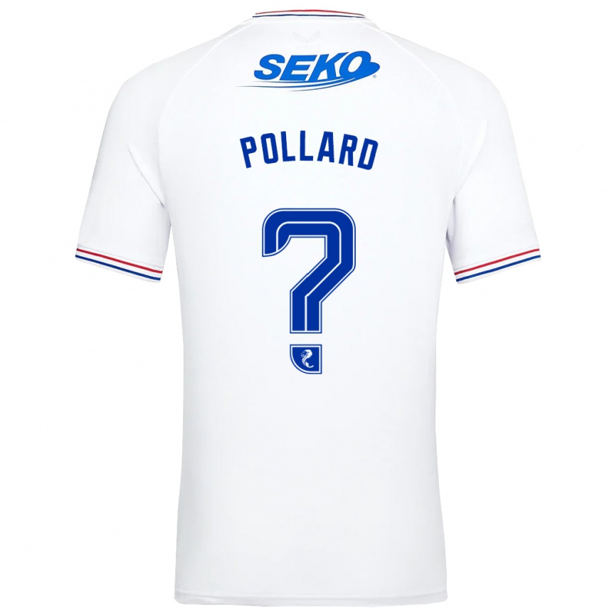 Niño Fútbol Camiseta Lancelot Pollard #0 Blanco 2ª Equipación 2023/24 México