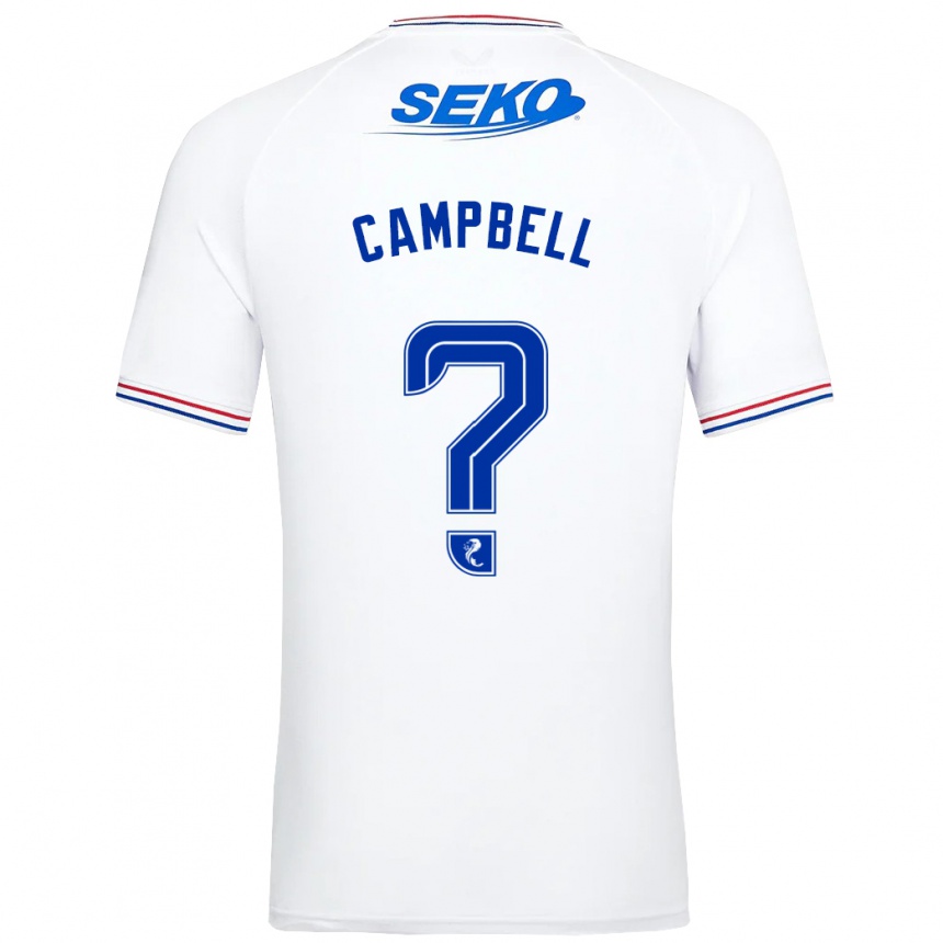 Niño Fútbol Camiseta Connor Campbell #0 Blanco 2ª Equipación 2023/24 México