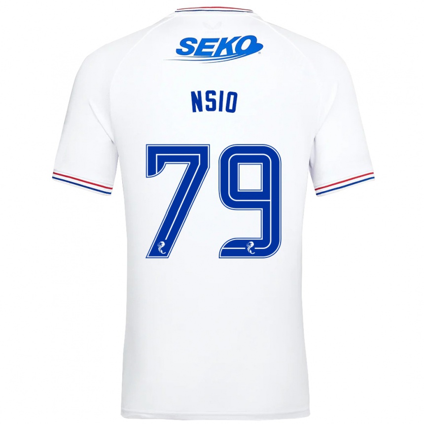 Niño Fútbol Camiseta Paul Nsio #79 Blanco 2ª Equipación 2023/24 México