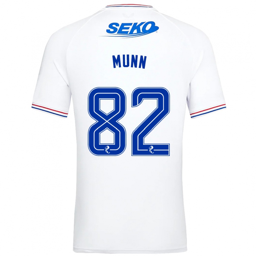 Niño Fútbol Camiseta Mason Munn #82 Blanco 2ª Equipación 2023/24 México