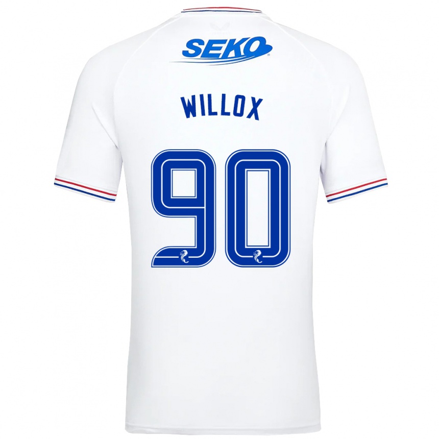 Niño Fútbol Camiseta Kieron Willox #90 Blanco 2ª Equipación 2023/24 México