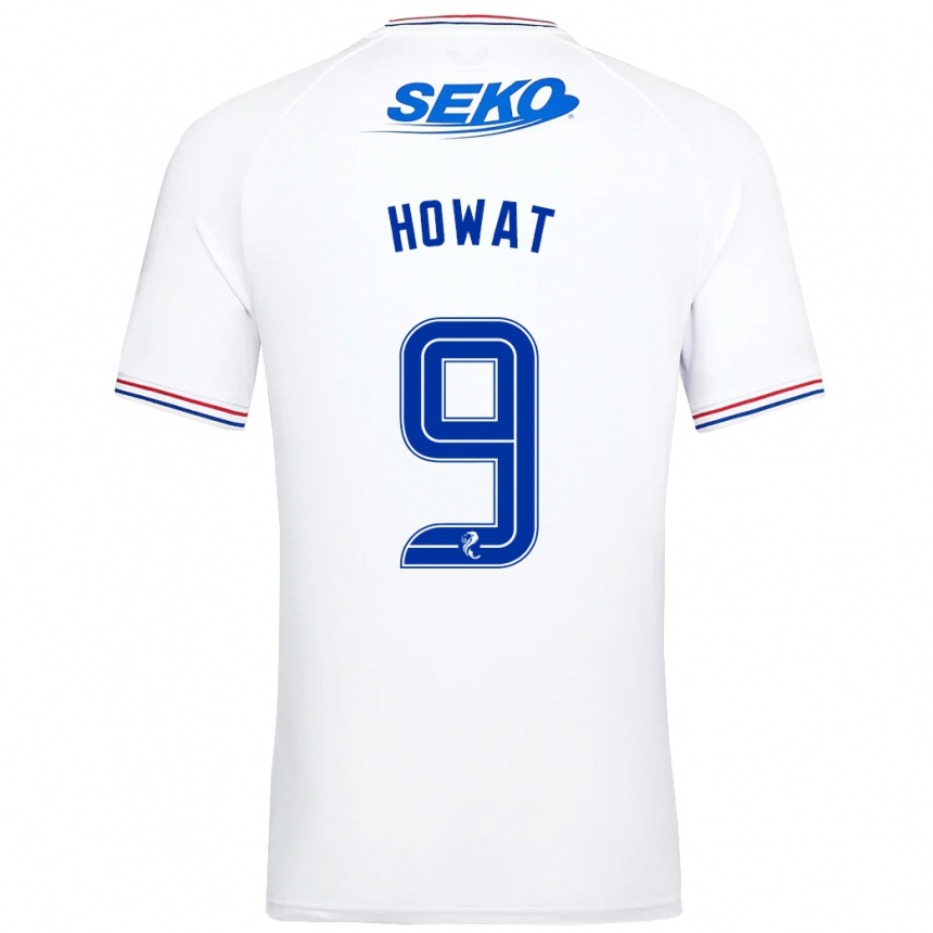 Niño Fútbol Camiseta Kirsty Howat #9 Blanco 2ª Equipación 2023/24 México