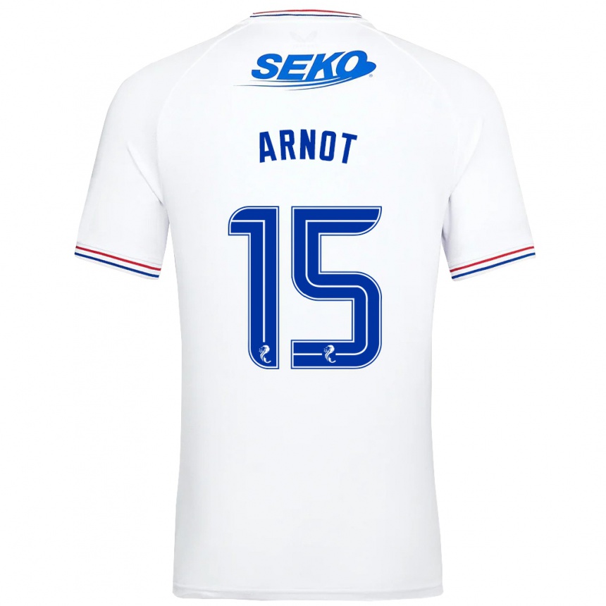 Niño Fútbol Camiseta Elizabeth Arnot #15 Blanco 2ª Equipación 2023/24 México