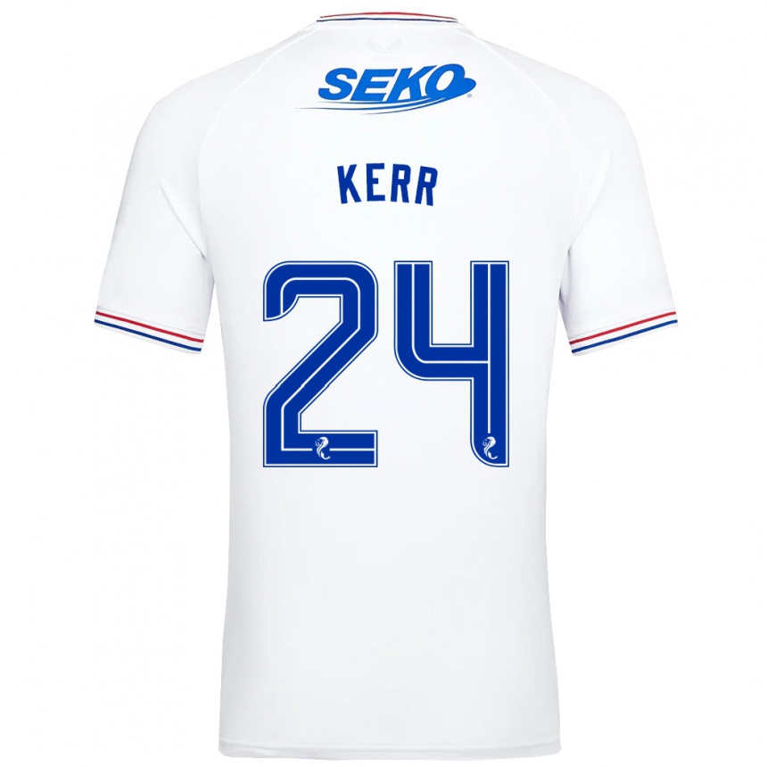 Niño Fútbol Camiseta Samantha Mary Kerr #24 Blanco 2ª Equipación 2023/24 México