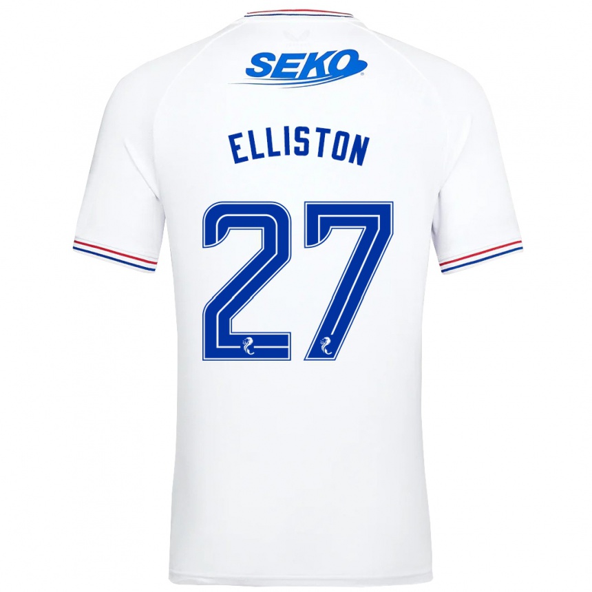 Niño Fútbol Camiseta Maddie Elliston #27 Blanco 2ª Equipación 2023/24 México