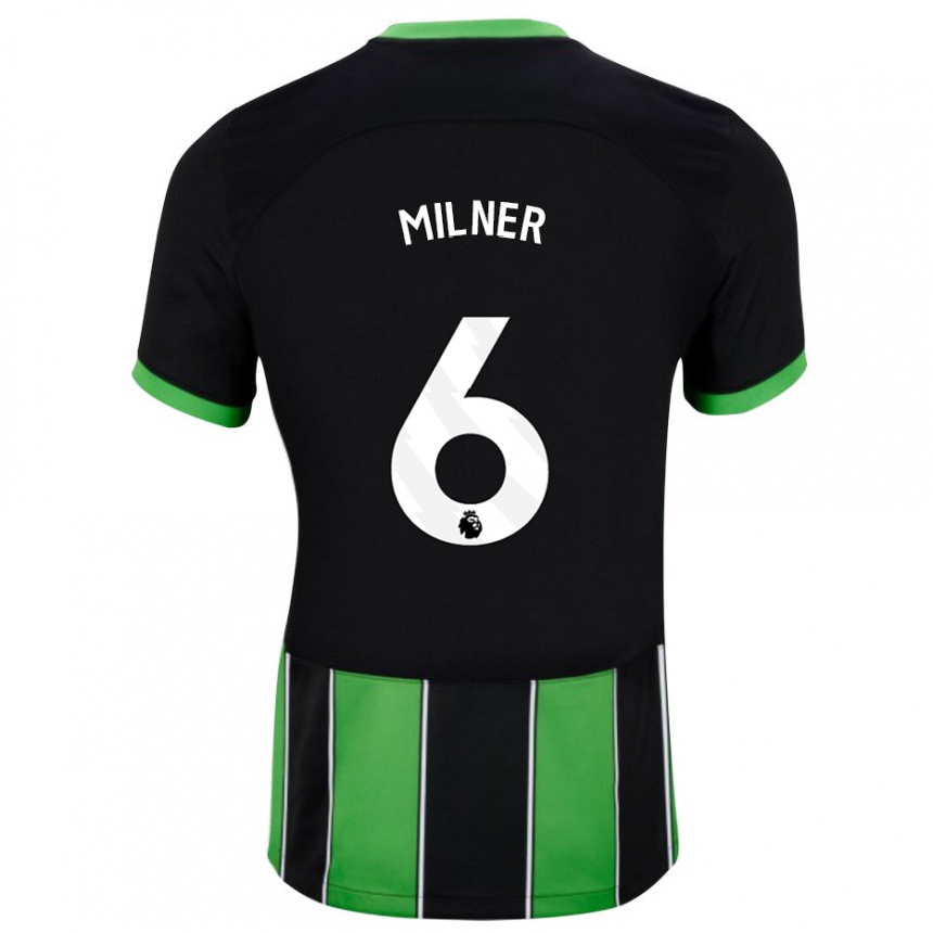 Niño Fútbol Camiseta James Milner #6 Verde Negro 2ª Equipación 2023/24 México