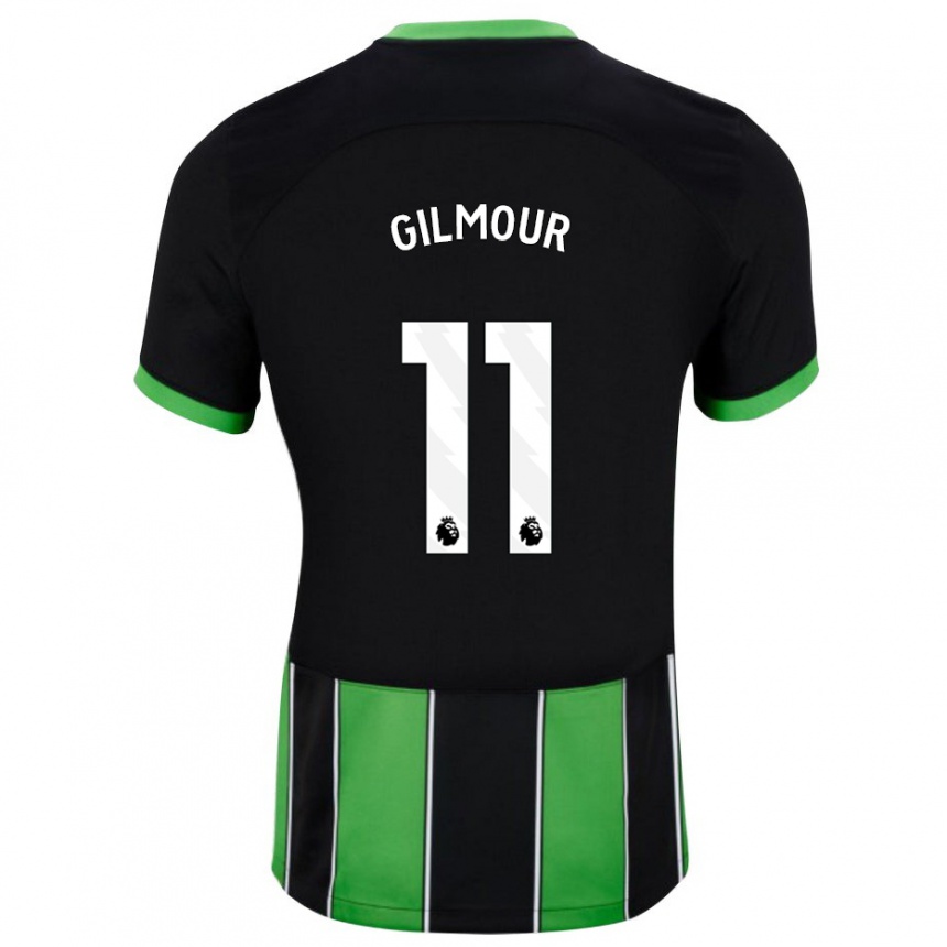 Niño Fútbol Camiseta Billy Gilmour #11 Verde Negro 2ª Equipación 2023/24 México