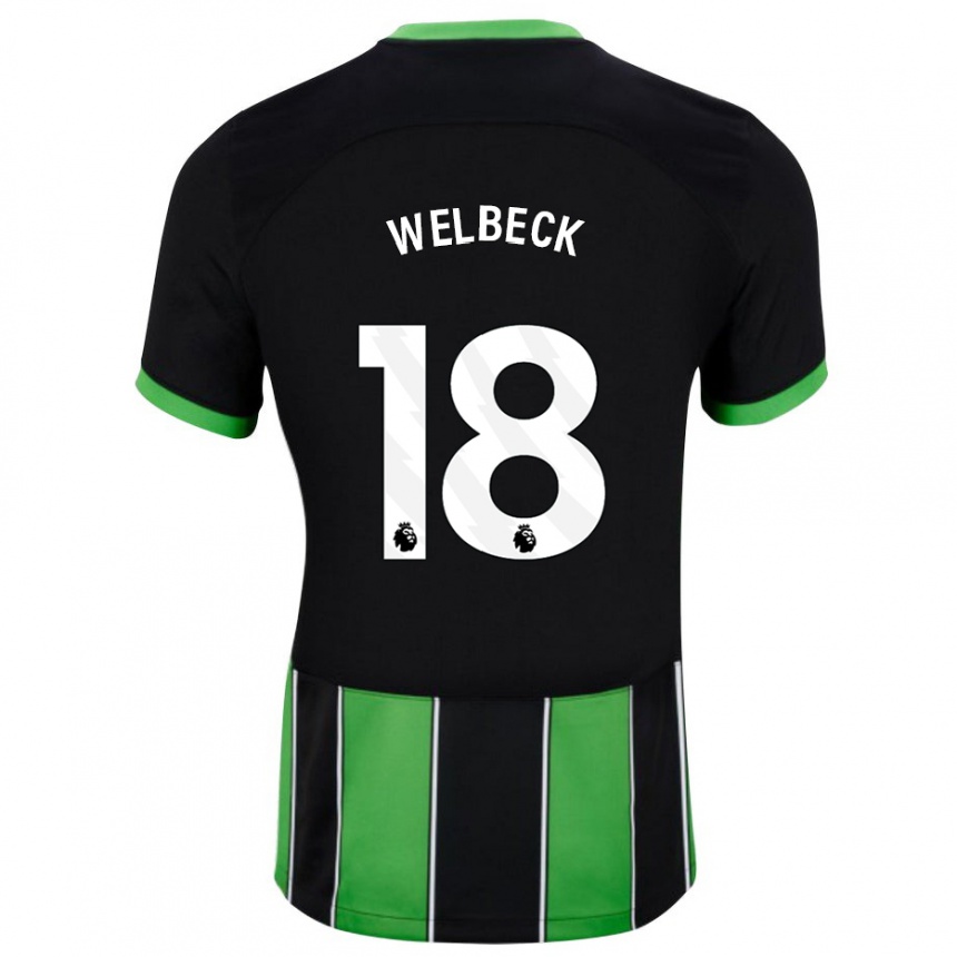 Niño Fútbol Camiseta Danny Welbeck #18 Verde Negro 2ª Equipación 2023/24 México