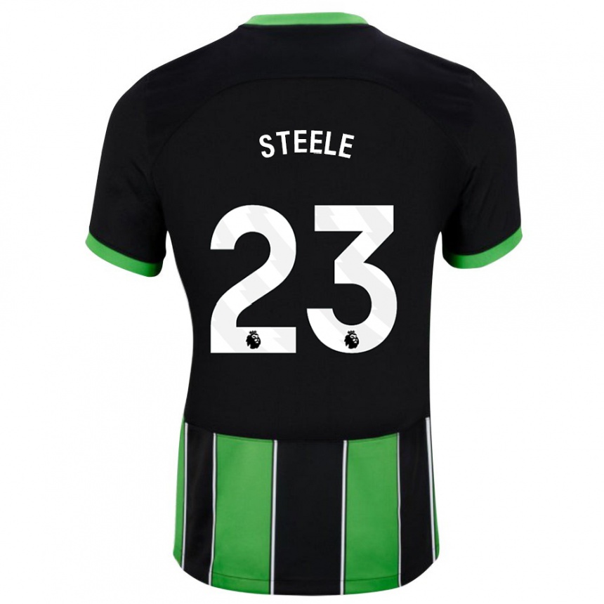 Niño Fútbol Camiseta Jason Steele #23 Verde Negro 2ª Equipación 2023/24 México