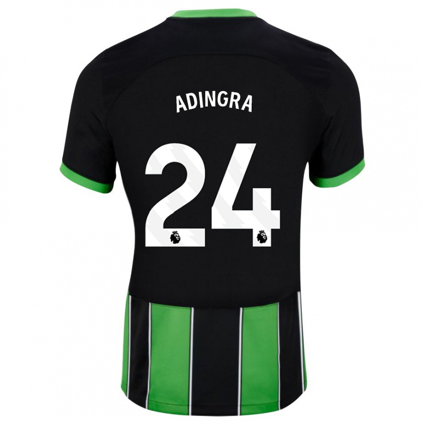 Niño Fútbol Camiseta Simon Adingra #24 Verde Negro 2ª Equipación 2023/24 México