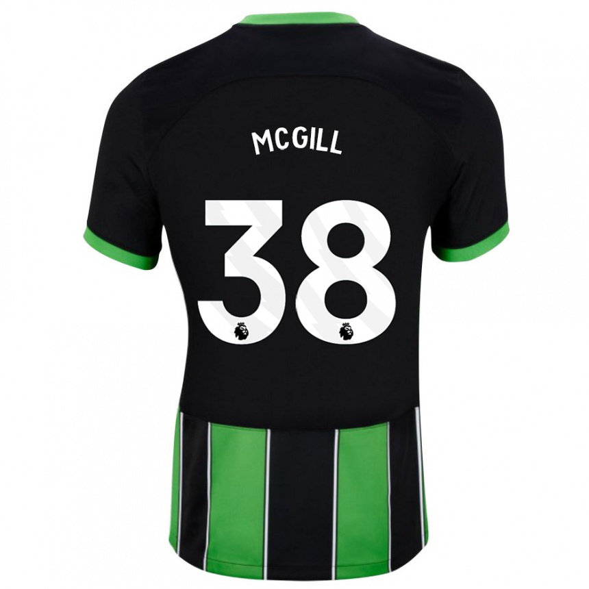 Niño Fútbol Camiseta Tom Mcgill #38 Verde Negro 2ª Equipación 2023/24 México