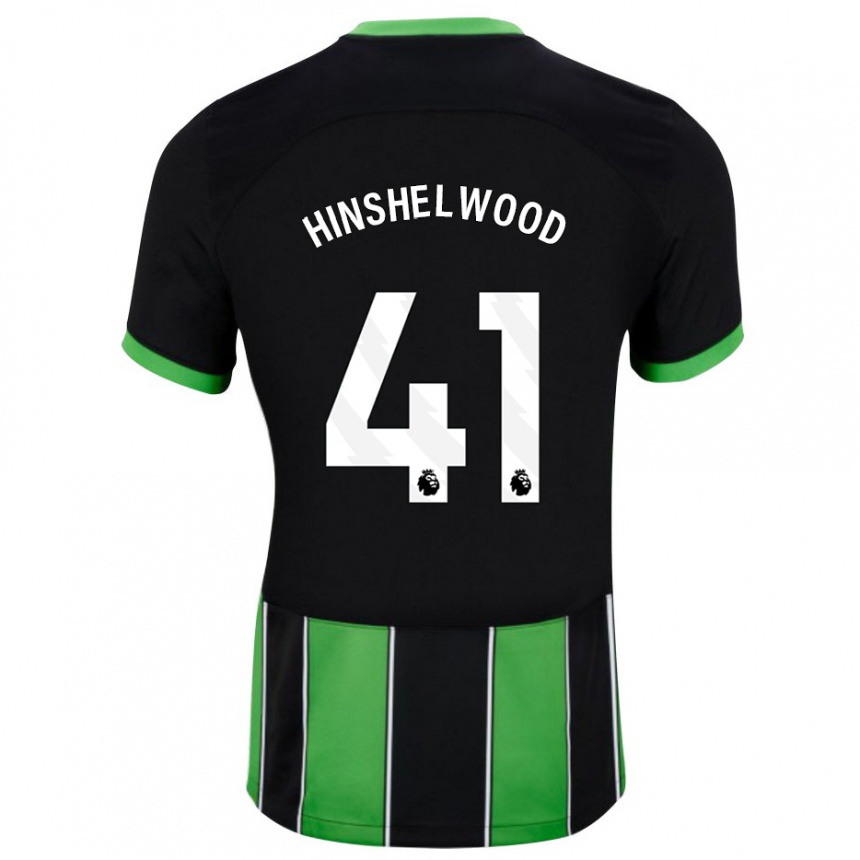 Niño Fútbol Camiseta Jack Hinshelwood #41 Verde Negro 2ª Equipación 2023/24 México