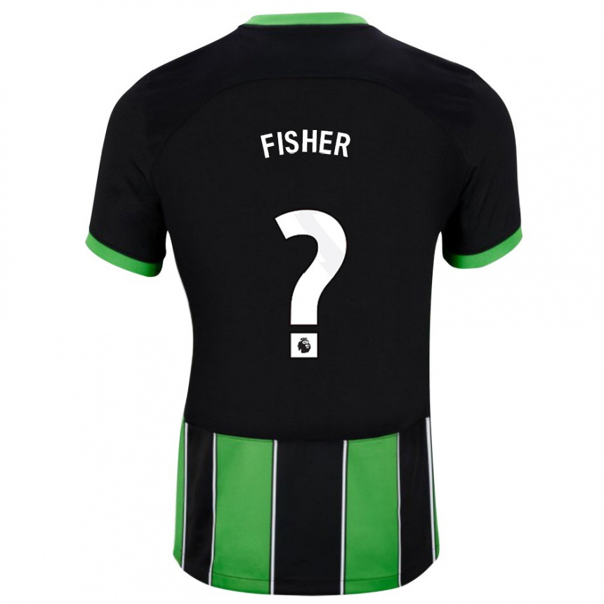 Niño Fútbol Camiseta Hugo Fisher #0 Verde Negro 2ª Equipación 2023/24 México