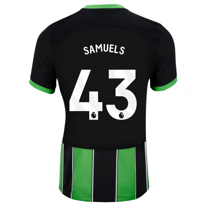 Niño Fútbol Camiseta Imari Samuels #43 Verde Negro 2ª Equipación 2023/24 México