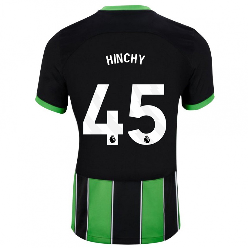 Niño Fútbol Camiseta Jack Hinchy #45 Verde Negro 2ª Equipación 2023/24 México