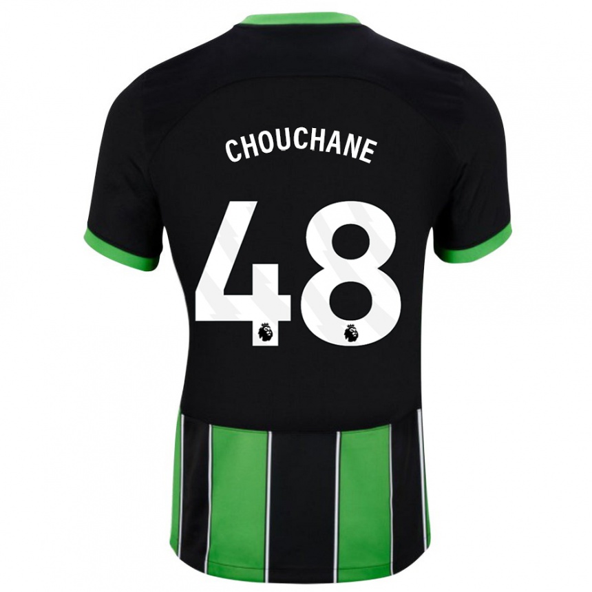 Niño Fútbol Camiseta Samy Chouchane #48 Verde Negro 2ª Equipación 2023/24 México