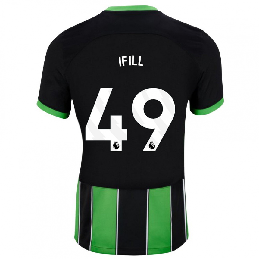 Niño Fútbol Camiseta Marcus Ifill #49 Verde Negro 2ª Equipación 2023/24 México