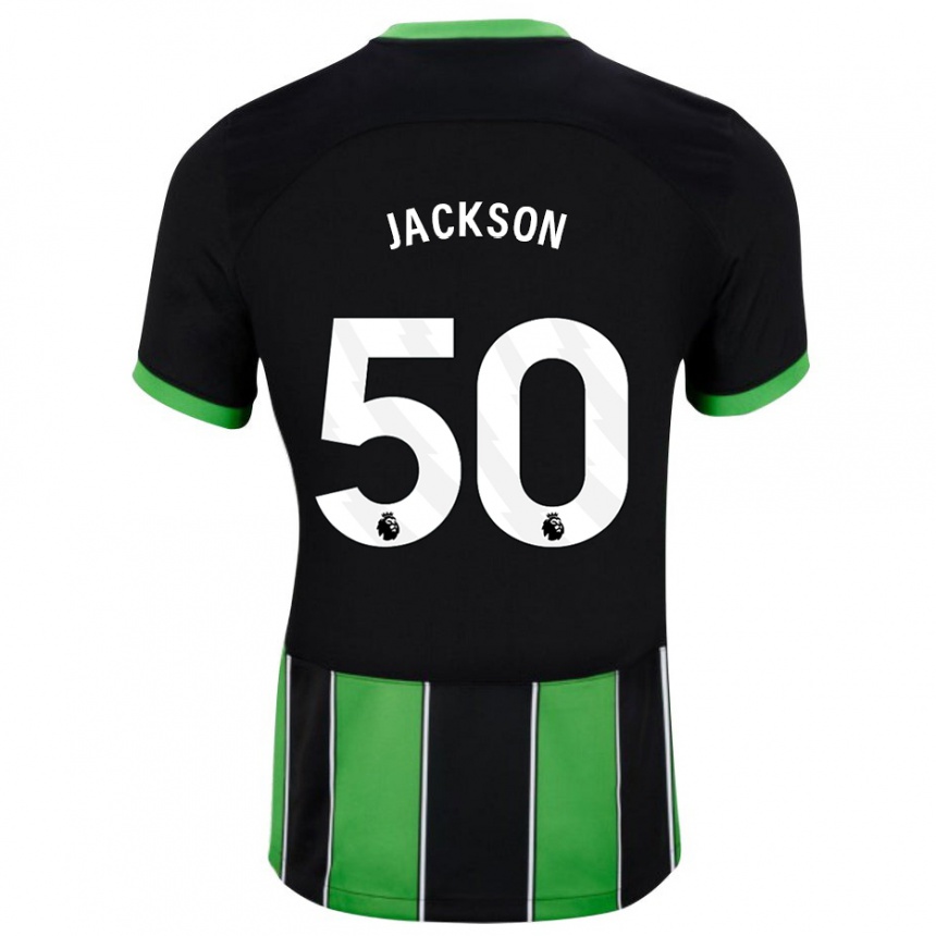 Niño Fútbol Camiseta Ben Jackson #50 Verde Negro 2ª Equipación 2023/24 México