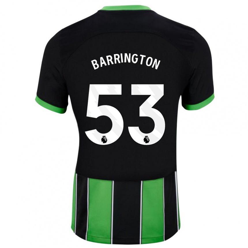 Niño Fútbol Camiseta Luca Barrington #53 Verde Negro 2ª Equipación 2023/24 México