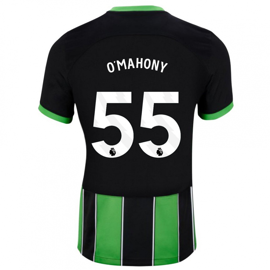 Niño Fútbol Camiseta Mark O'mahony #55 Verde Negro 2ª Equipación 2023/24 México