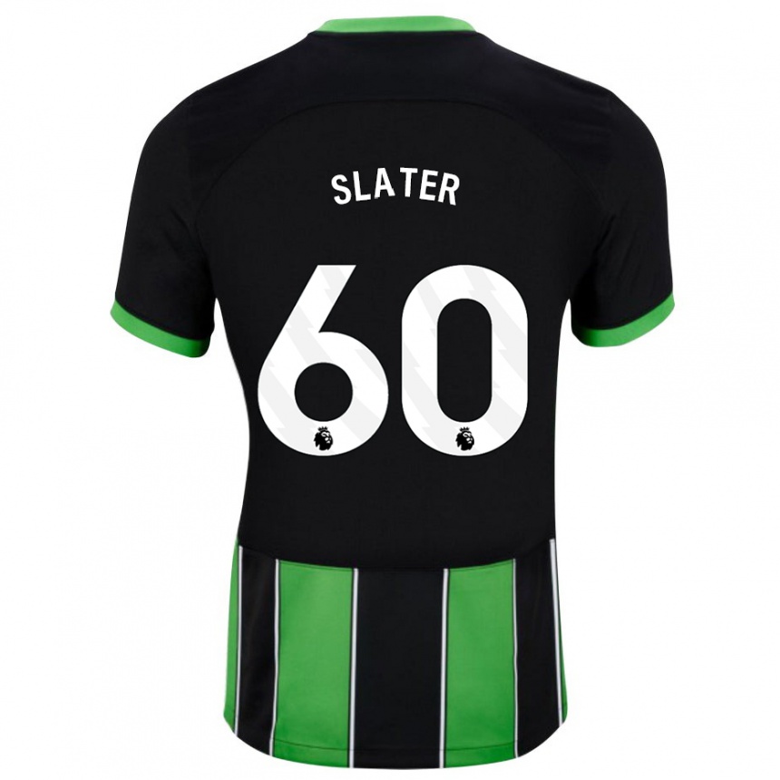 Niño Fútbol Camiseta Jacob Slater #60 Verde Negro 2ª Equipación 2023/24 México