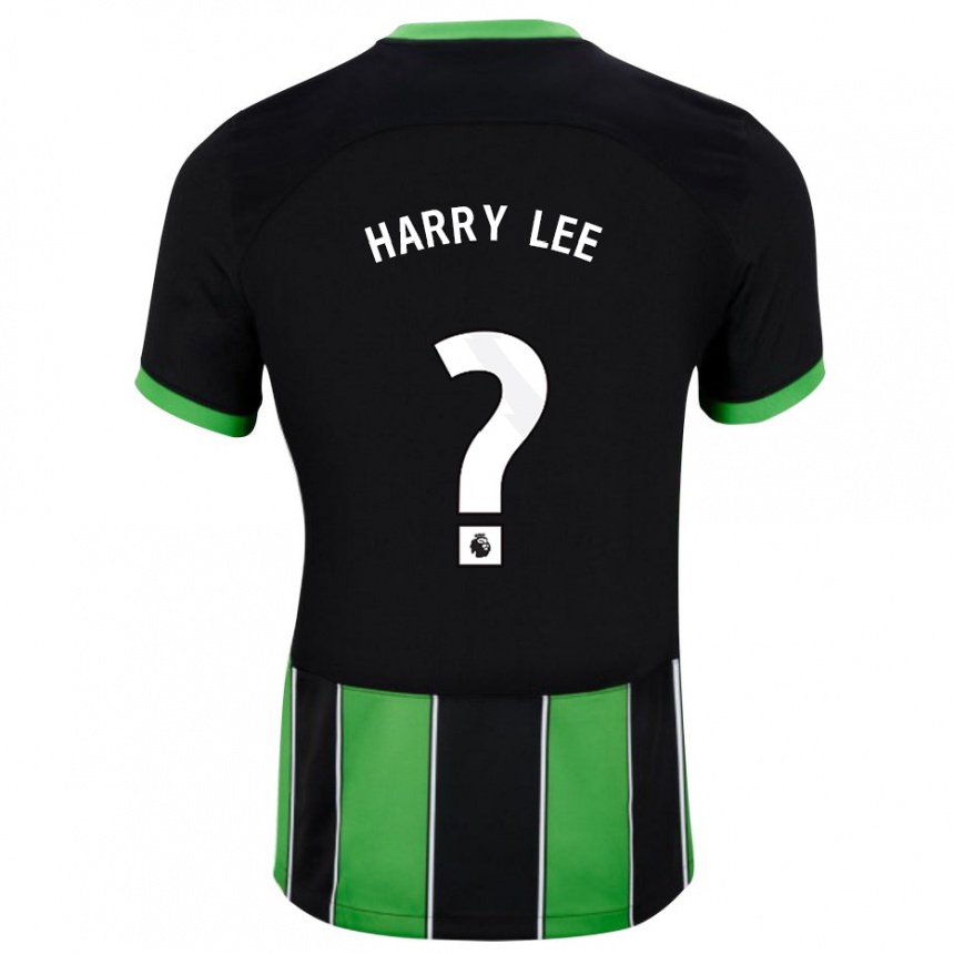 Niño Fútbol Camiseta Harry Lee #0 Verde Negro 2ª Equipación 2023/24 México