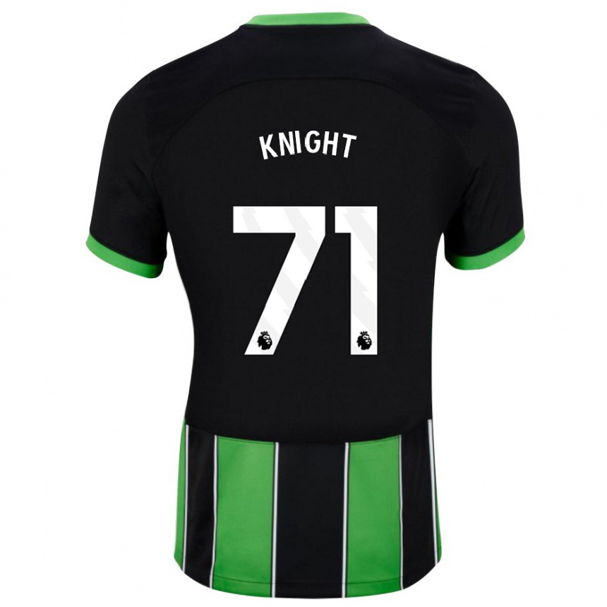 Niño Fútbol Camiseta Joe Knight #71 Verde Negro 2ª Equipación 2023/24 México