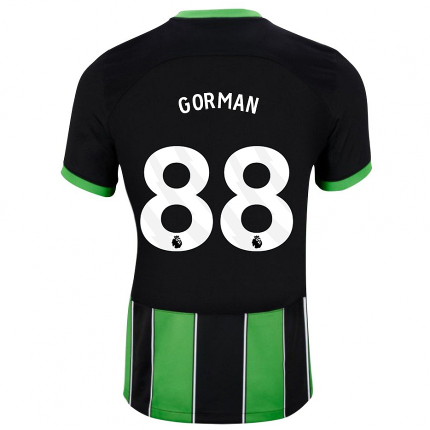 Niño Fútbol Camiseta Ronnie Gorman #88 Verde Negro 2ª Equipación 2023/24 México