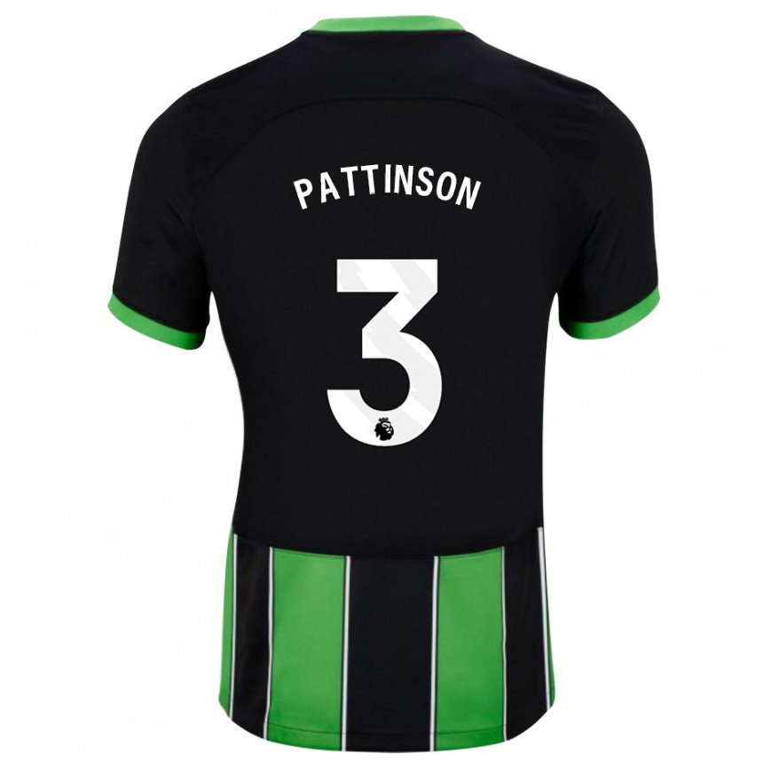 Niño Fútbol Camiseta Poppy Pattinson #3 Verde Negro 2ª Equipación 2023/24 México