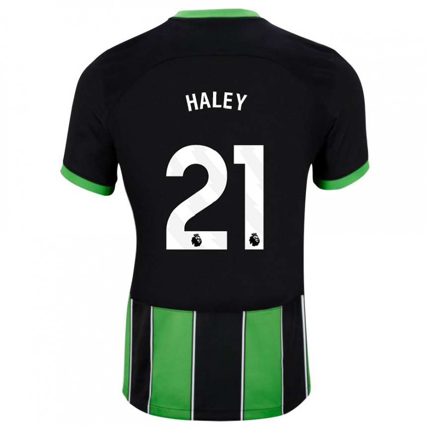 Niño Fútbol Camiseta Madison Haley #21 Verde Negro 2ª Equipación 2023/24 México