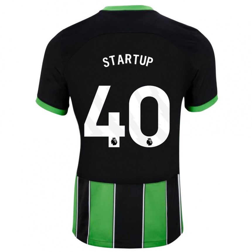 Niño Fútbol Camiseta Katie Startup #40 Verde Negro 2ª Equipación 2023/24 México