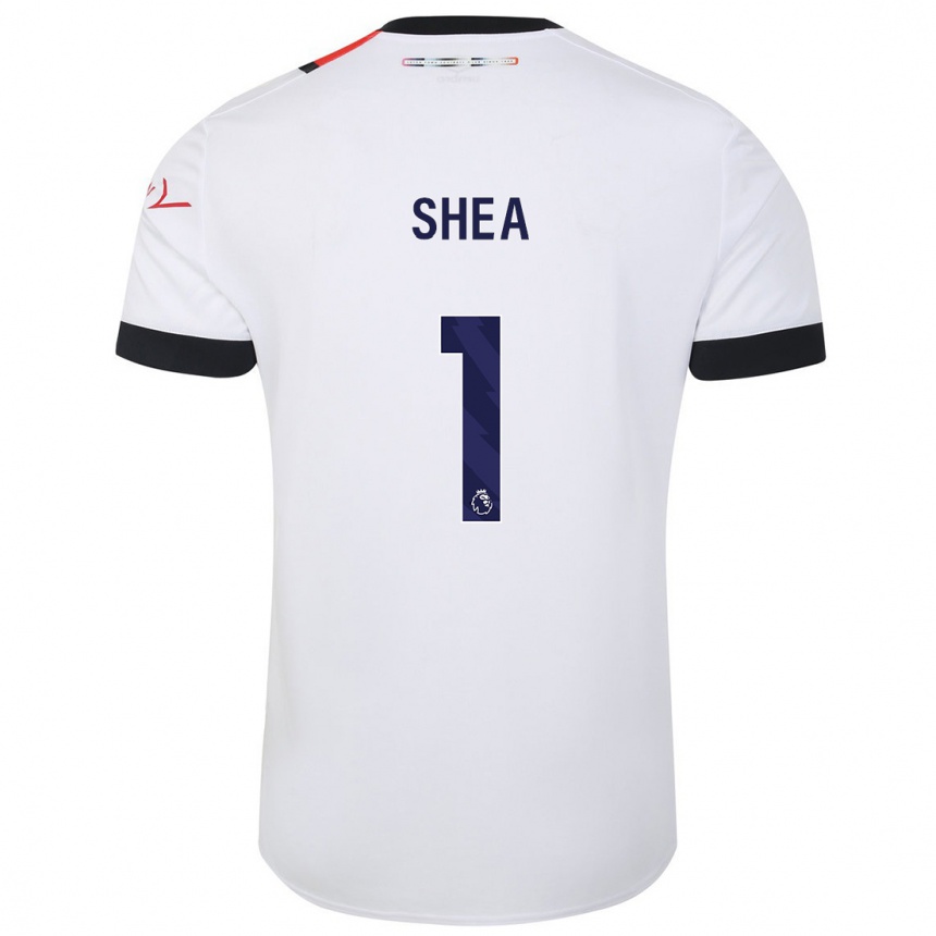 Niño Fútbol Camiseta James Shea #1 Blanco 2ª Equipación 2023/24 México