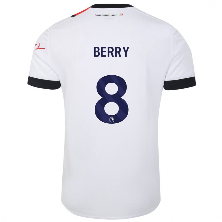 Niño Fútbol Camiseta Luke Berry #8 Blanco 2ª Equipación 2023/24 México