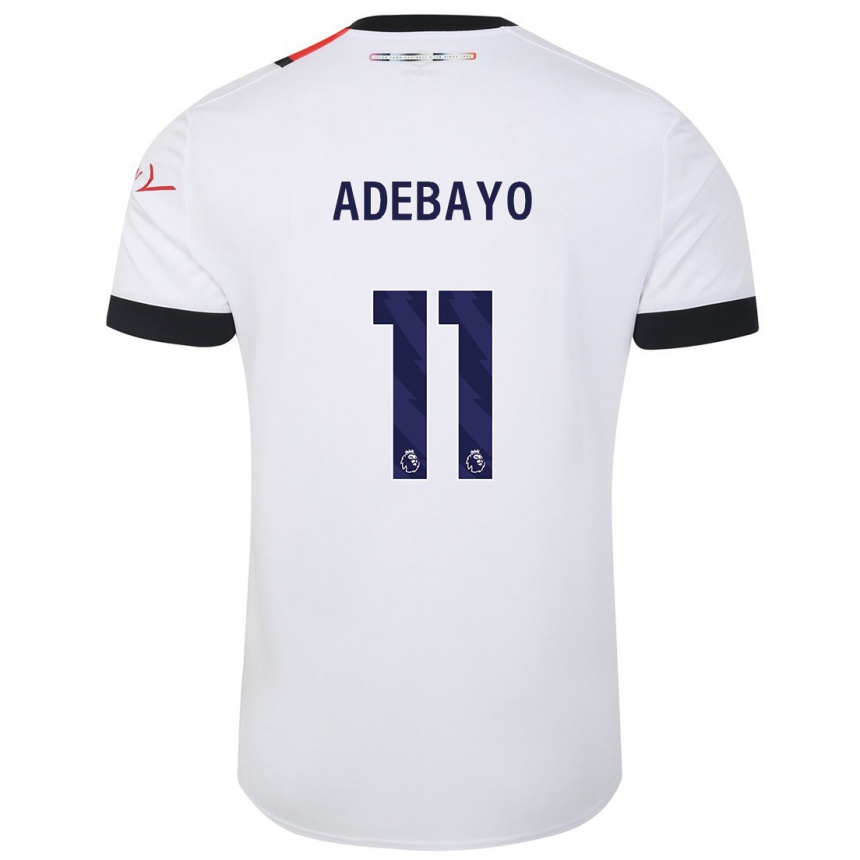 Niño Fútbol Camiseta Elijah Adebayo #11 Blanco 2ª Equipación 2023/24 México