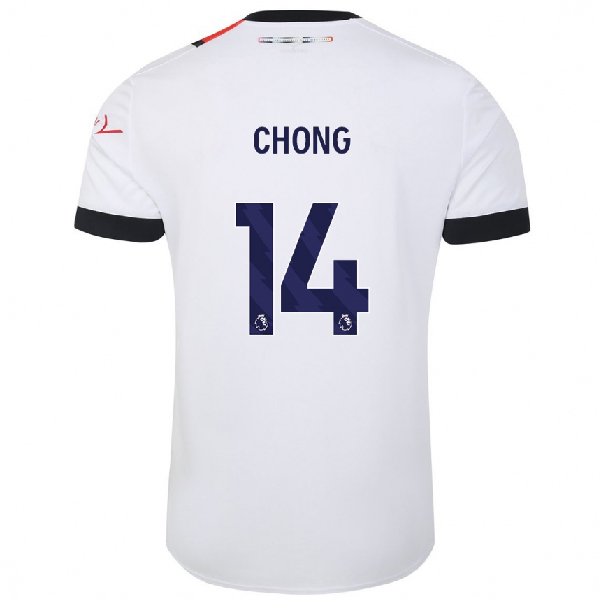 Niño Fútbol Camiseta Tahith Chong #14 Blanco 2ª Equipación 2023/24 México