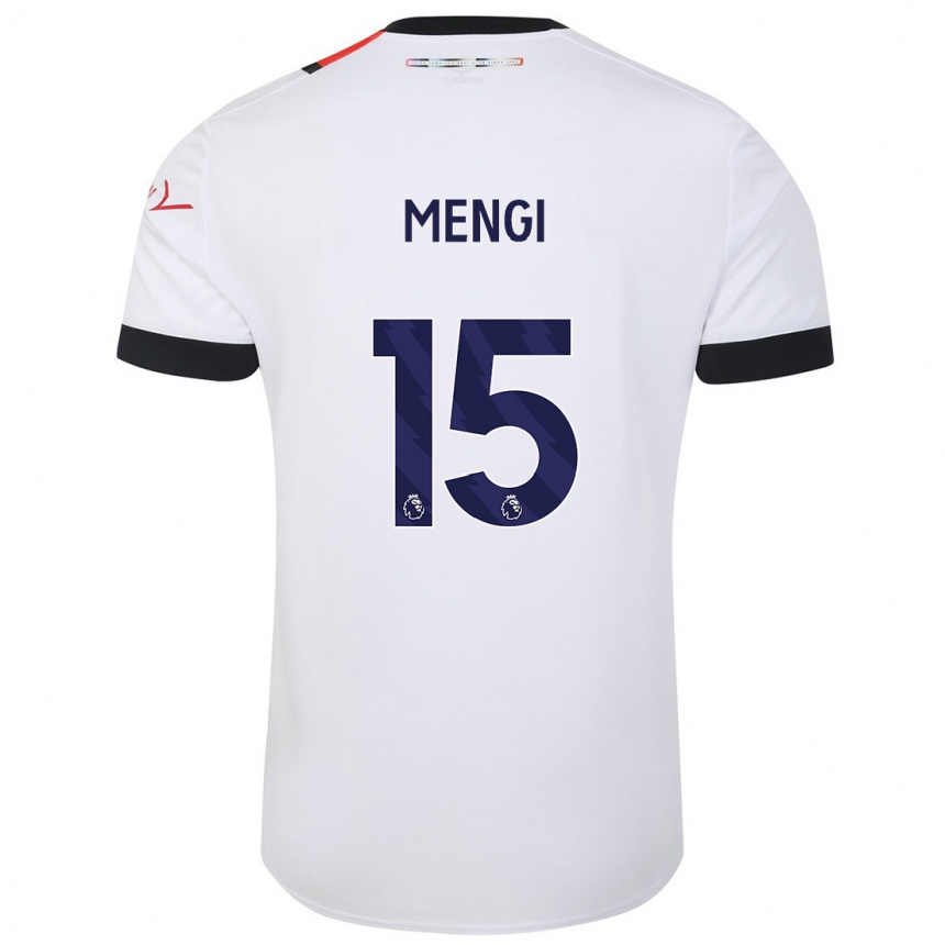 Niño Fútbol Camiseta Teden Mengi #15 Blanco 2ª Equipación 2023/24 México