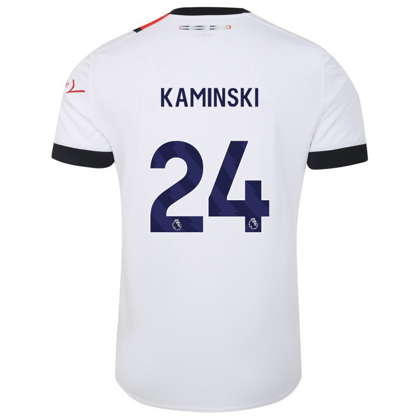 Niño Fútbol Camiseta Thomas Kaminski #24 Blanco 2ª Equipación 2023/24 México