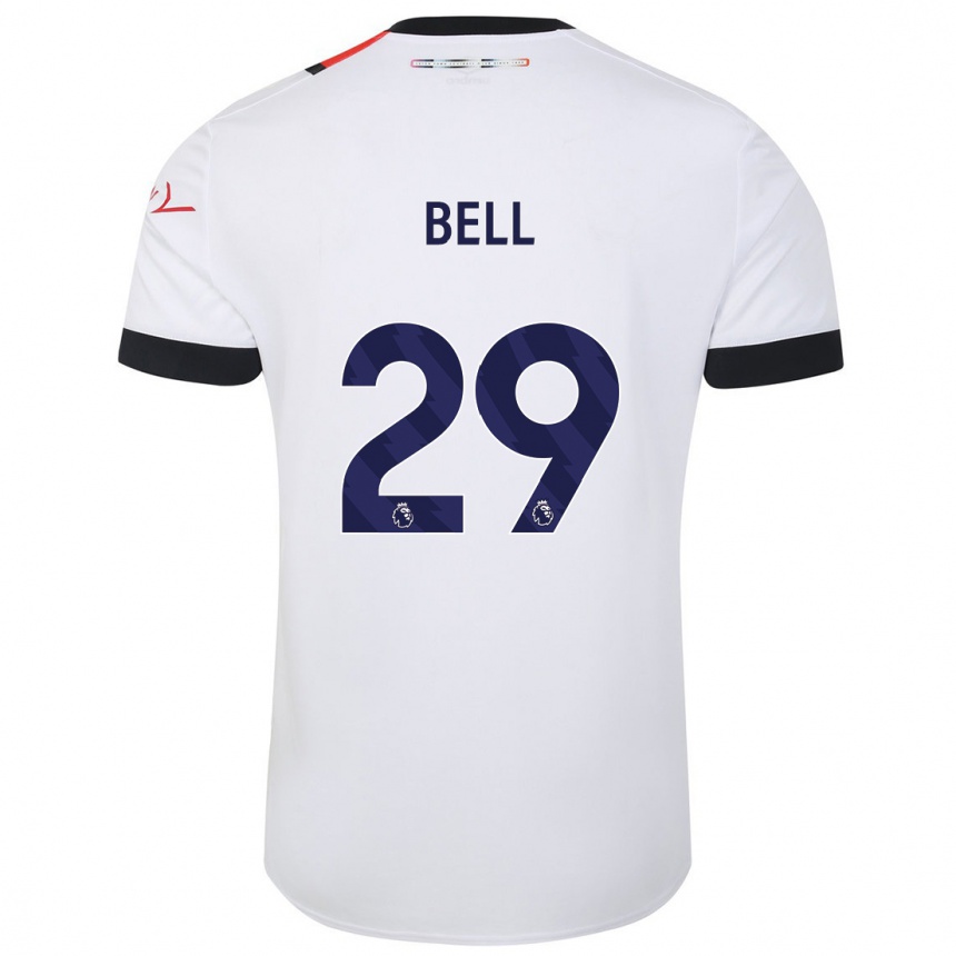 Niño Fútbol Camiseta Amari'i Bell #29 Blanco 2ª Equipación 2023/24 México