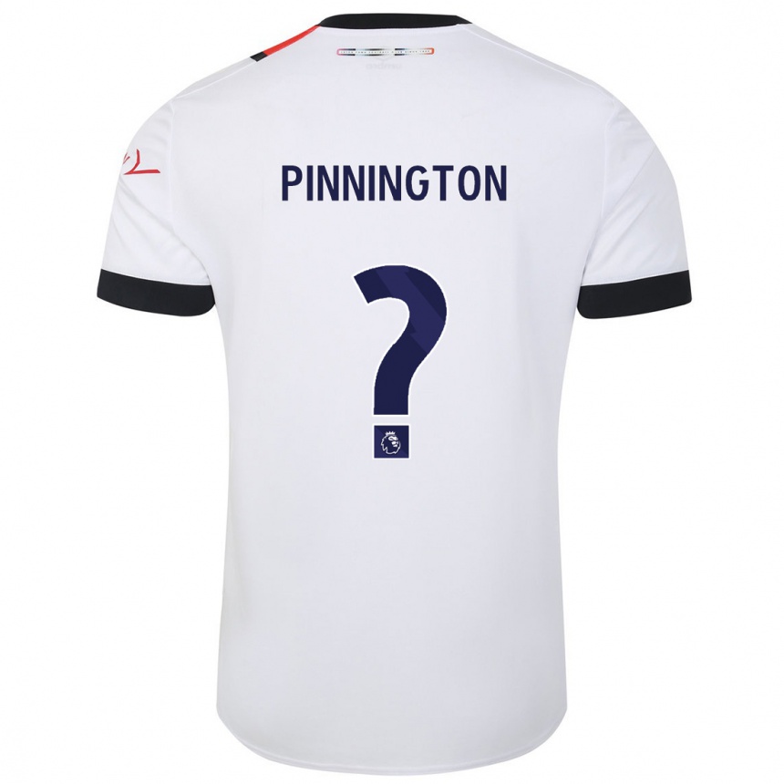 Niño Fútbol Camiseta Jacob Pinnington #0 Blanco 2ª Equipación 2023/24 México