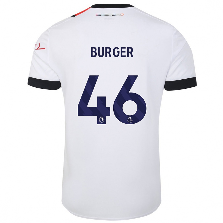 Niño Fútbol Camiseta Jake Burger #46 Blanco 2ª Equipación 2023/24 México