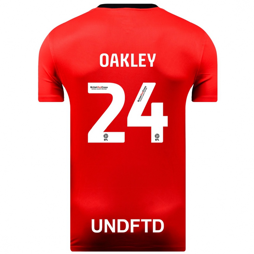 Niño Fútbol Camiseta Marcel Oakley #24 Rojo 2ª Equipación 2023/24 México